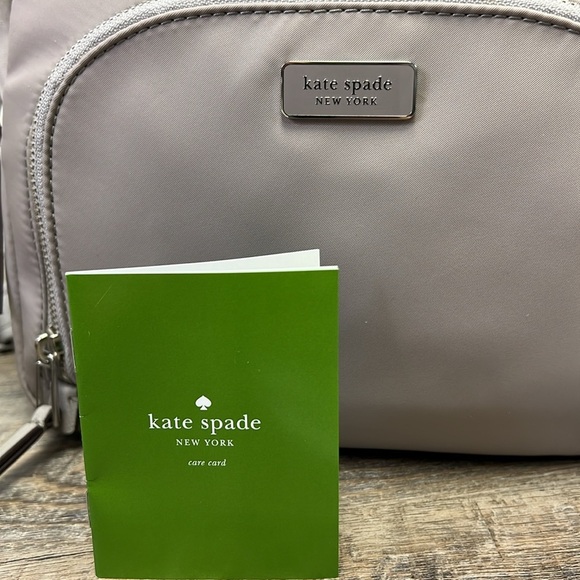 Kate Spade New York DAWN Medium Nylon Backpack in Soft Taupe - Picture 12 of 13